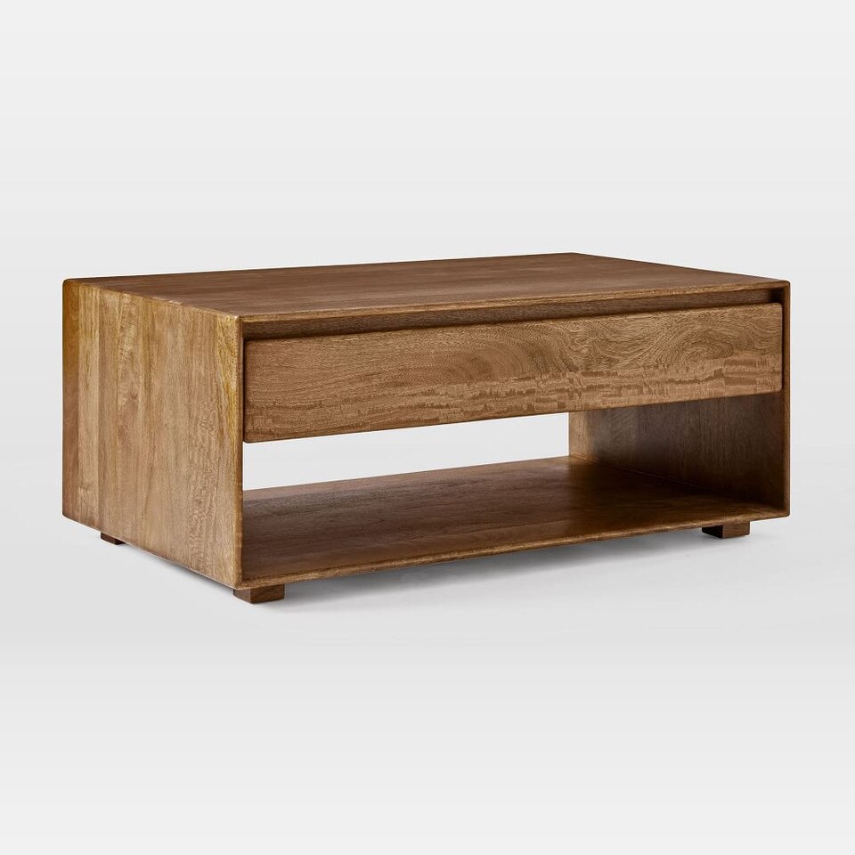 Anton Solid Wood Storage Coffee Table West Elm UK